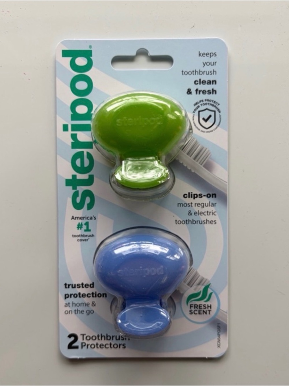 (Steripod Toothbrush Protector 2 Pack Travel Cover New (2-Pack)